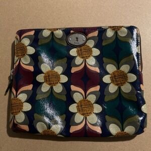 Fossil Key-Per Mod Floral Tablet Case iPad Sleeve 9x10 Coated Canvas
